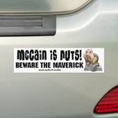 McCain Nuts Bumpersticker (Op auto)