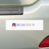 McCain & Palin '08 Bumpersticker (Op auto)