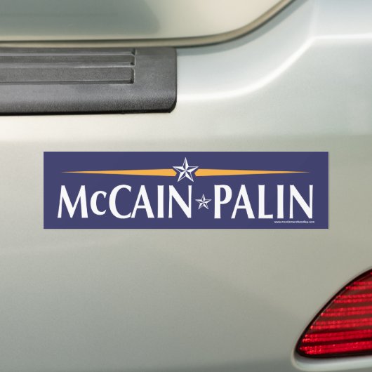 McCain-Palin 08 Bumpersticker (Op auto)