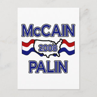 McCain Palin 2008 Briefkaart