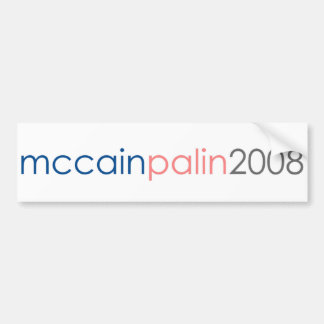 McCain Palin 2008 Bumpersticker