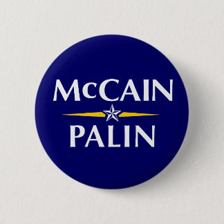 MCCAIN PALIN 2008 RONDE BUTTON 5,7 CM