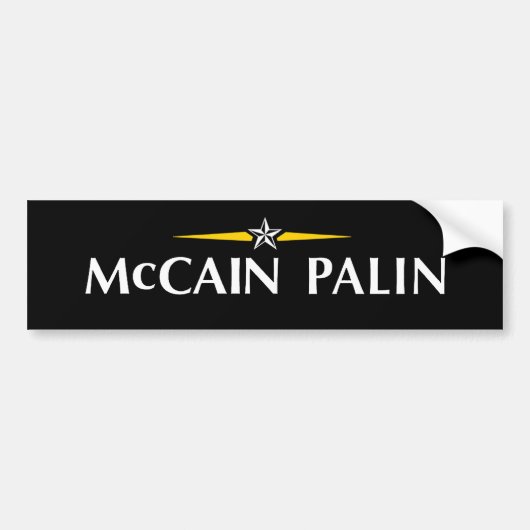 MCCAIN PALIN Bumpersticker (Voorkant)