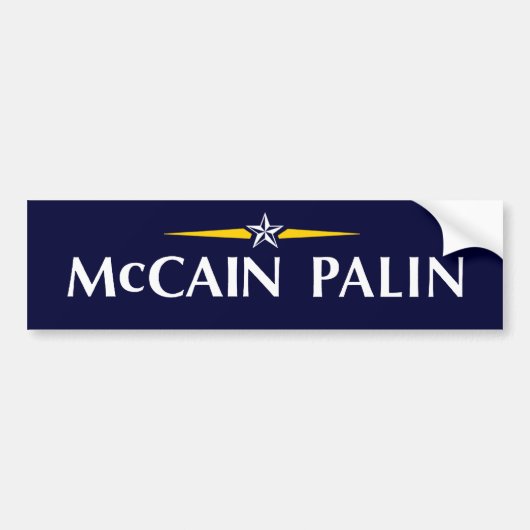 MCCAIN PALIN Bumpersticker (Voorkant)