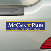 McCain-Palin-Bumpersticker Bumpersticker (Op auto)