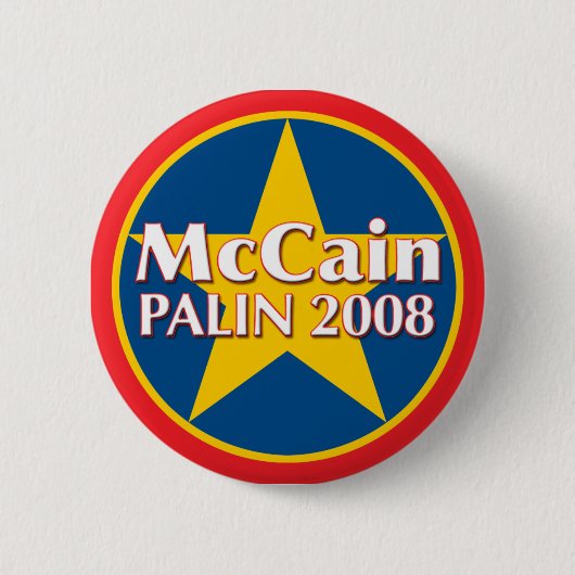 McCain-Palin-Button Ronde Button 5,7 Cm (Voorkant)
