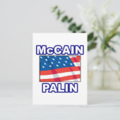 McCain Palin Flag Briefkaart (Staand voorkant)