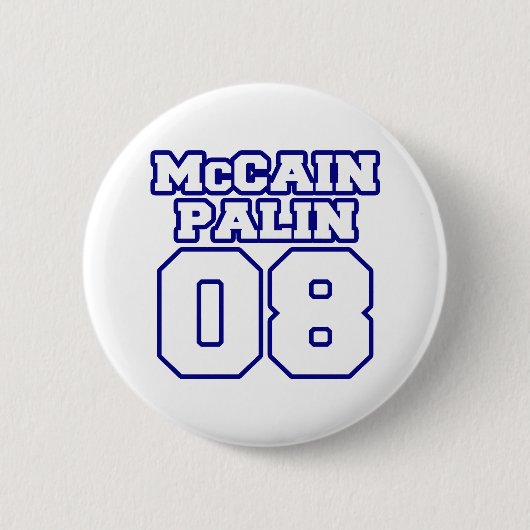 McCain Palin Jersey Ronde Button 5,7 Cm (Voorkant)