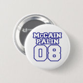 McCain Palin Jersey Ronde Button 5,7 Cm (Voorkant /achterkant)
