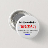 McCain/Palin Ronde Button 3,2 Cm (Voorkant /achterkant)
