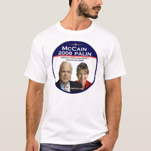 McCain Paulin Announcement Herdenking Wright St T-shirt