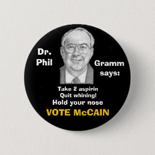 McCain/ Phil Gramm Button