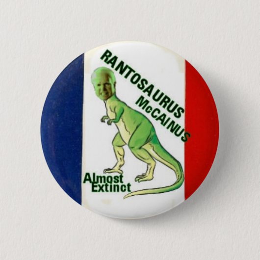 McCain Rantosaurus-Button Ronde Button 5,7 Cm (Voorkant)