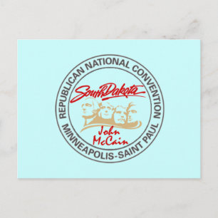 McCain South Dakota RNC Briefkaart