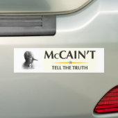 McCain vertelt de waarheid niet Bumpersticker (Op auto)