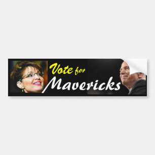 mccain, Vote, Maverick, mccain clear, john mccain Bumpersticker
