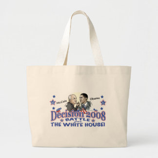 McCain vs Obama 2008 Grote Tote Bag