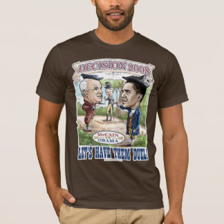 McCain vs Obama Duel T-shirt