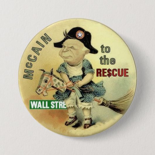 McCain Wall St. Rescue Button (Voorkant)