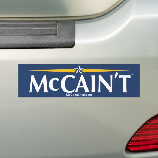 McCain't Bumpersticker (Op auto)