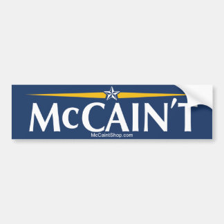 McCain't Bumpersticker