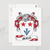McCall Family Crest Briefkaart (Voorkant / Achterkant)