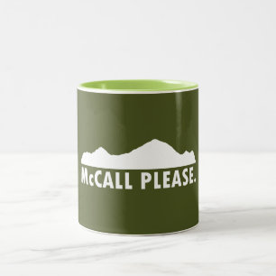 McCall Idaho Alsjeblieft Tweekleurige Koffiemok