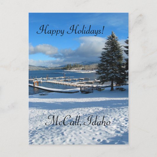 McCall, Idaho Kerstgroeten Feestdagenkaart (Voorkant)