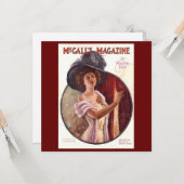  McCalls Magazine Maart 1911 Kaart (Voorkant / Achterkant in situ)