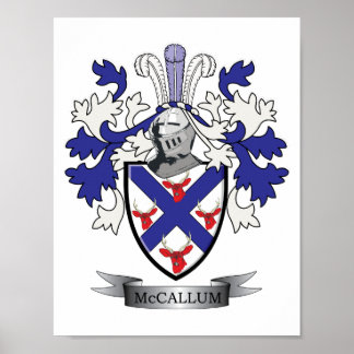 McCallum Family Crest Coat of Arms Poster