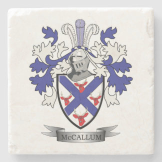 McCallum Family Crest Coat of Arms Stenen Onderzetter