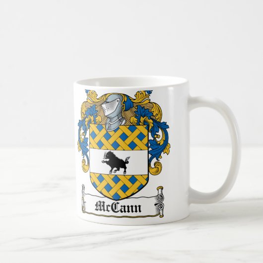 McCann Family Crest Koffiemok (Rechts)
