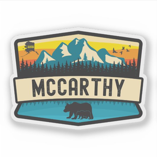 McCarthy, Alaska Sticker (Voorkant)