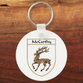 McCarthy Coat of Arms/Family Crest Sleutelhanger (Voorkant)