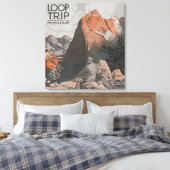 McClellan en Loop Travel Poster Canvas Afdruk (Insitu (Slaapkamer))