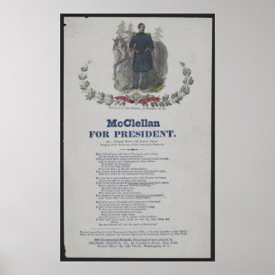 McClellan voor President Poster
