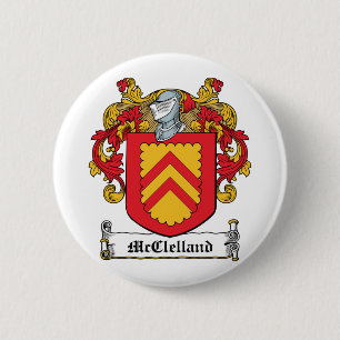 McClelland Family Crest Ronde Button 5,7 Cm