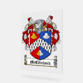 McClintock Family Crest Acryl Bord (Hoek)