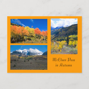 McClure Pass in het Autumn Colorado-Briefkaart Briefkaart