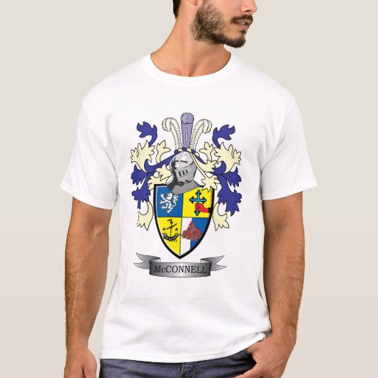 McConnell Family Crest Coat of Arms T-shirt (Voorkant)