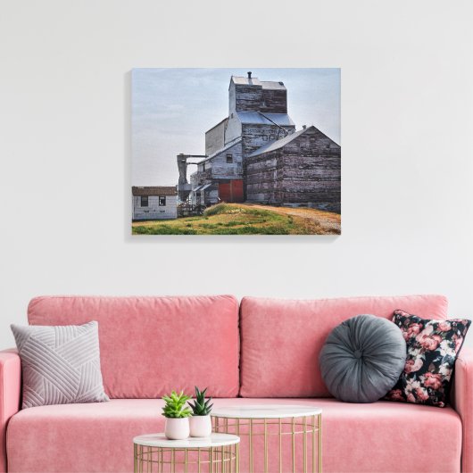 McCord Grain Elevator Stretch Canvas Afdrukken (Insitu (Woonkamer))