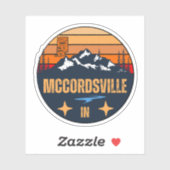 McCordsville, Indiana Sticker (Vel)