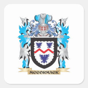 McCormack Coat of Arms - Familie Crest Vierkante Sticker