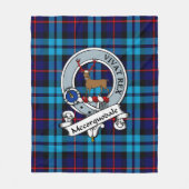 McCorquodale Clan Badge Tartan Pset Fleece Deken (Voorkant)