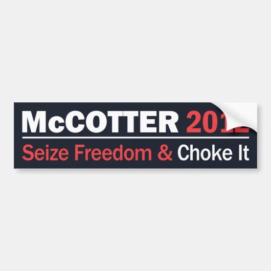 McCotter Seize Freedom Bumpersticker (Voorkant)