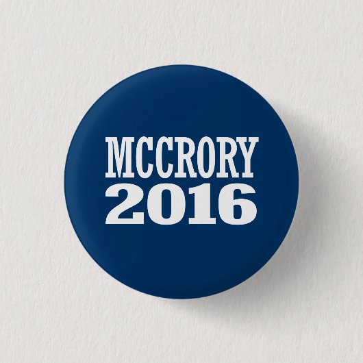 McCrory - Pat McCrory 2016 Ronde Button 3,2 Cm (Voorkant)