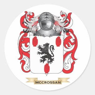 McCrossan Coat of Arms (familiekust) Ronde Sticker