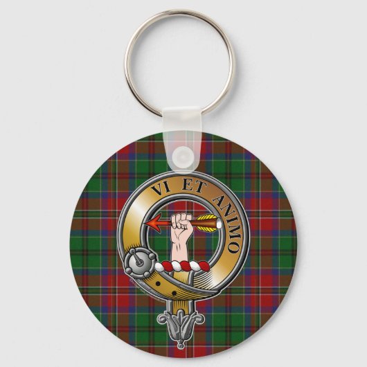 McCulloch Tartan & Badge Sleutelhanger (Voorkant)
