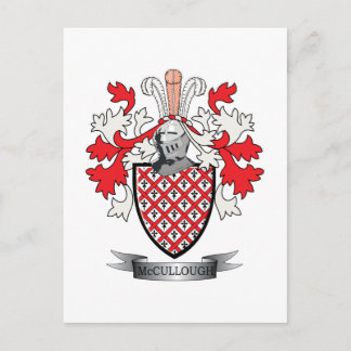 McCullough Family Crest Coat of Arms Briefkaart