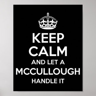 Mccullough Grappige Achternaam Familiestamboom Ver Poster